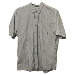 Eddie Bauer Mens TXL  Tall  Button Up Short Sleeve Shirt Classic Fit Cotto